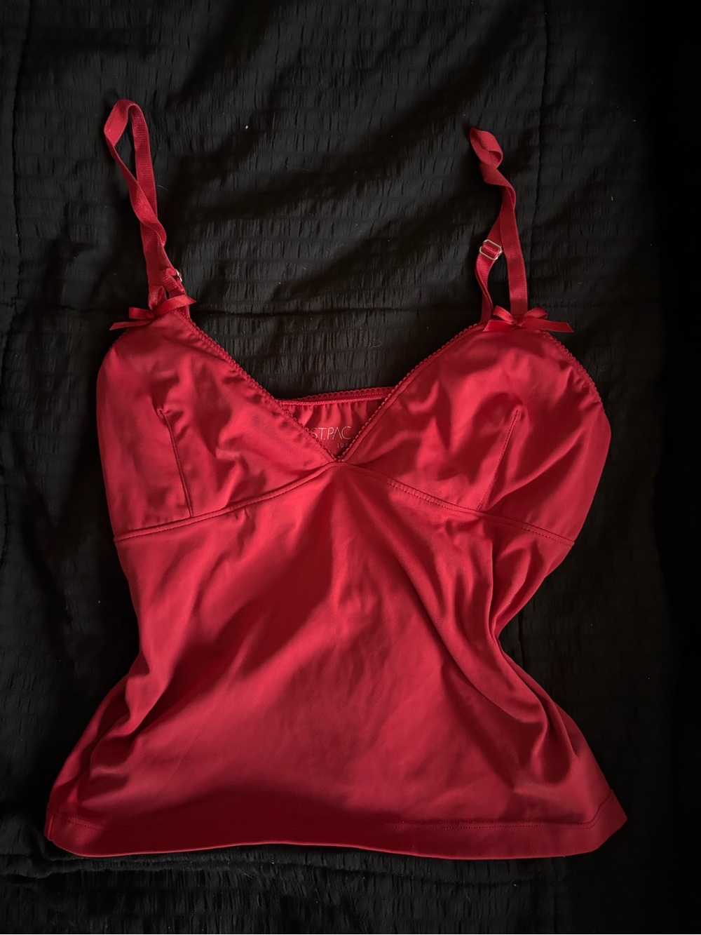Red Satin Cami Tank Top - Women Intimates & Sleepwear